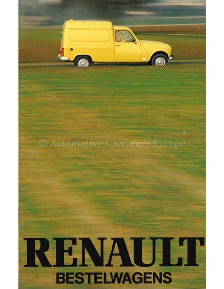 1980 RENAULT 4 BESTELWAGENS PROSPEKT NIEDERLÄNDISCH