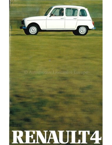 1981 RENAULT 4 BROCHURE DUTCH