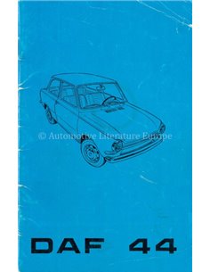 1970 DAF 44 BETRIEBSANLEITUNG NIEDERLÄNDISCH