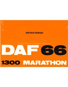 1973 DAF 66 1300 MARATHON INSTRUCTIEBOEKJE NEDERLANDS