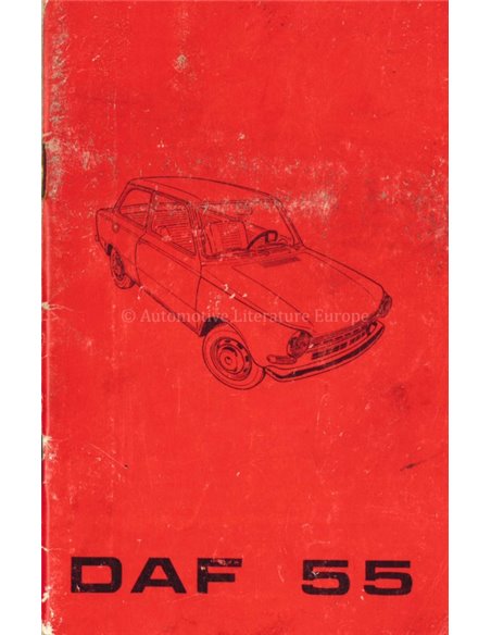 1970 DAF 55 BETRIEBSANLEITUNG NIEDERLÄNDISCH
