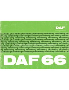 1974 DAF 66 INSTRUCTIEBOEKJE NEDERLANDS
