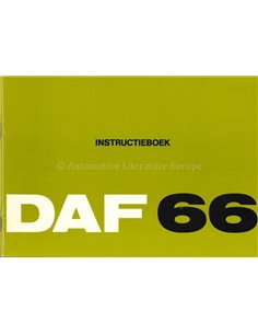 1973 DAF 66 INSTRUCTIEBOEKJE NEDERLANDS