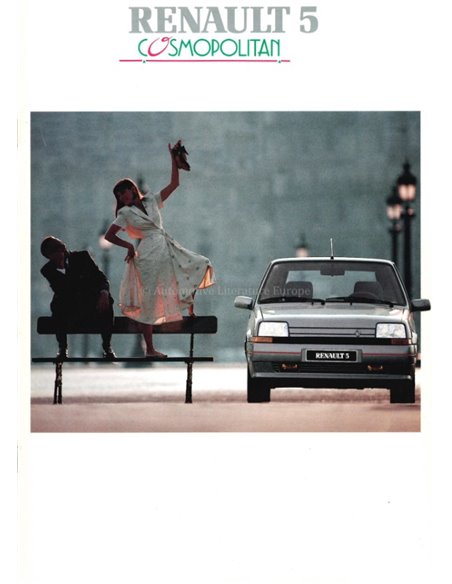 1989 RENAULT 5 COSMOPOLITAN BROCHURE DUTCH