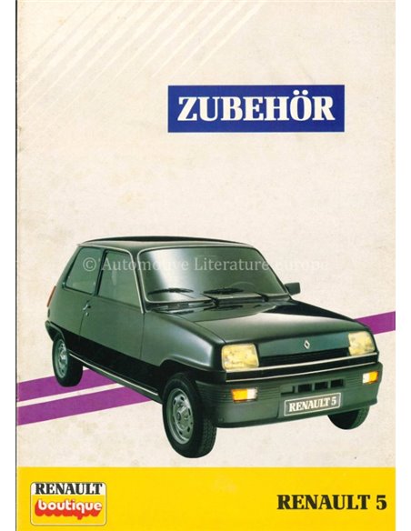 1985 RENAULT 5 BROCHURE DUTCH