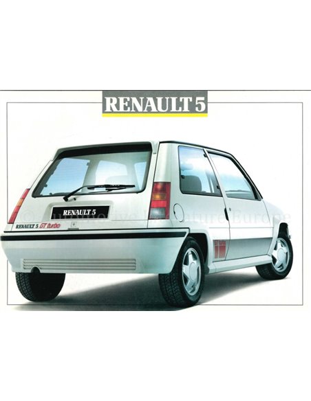 1988 RENAULT 5 BROCHURE FRENCH