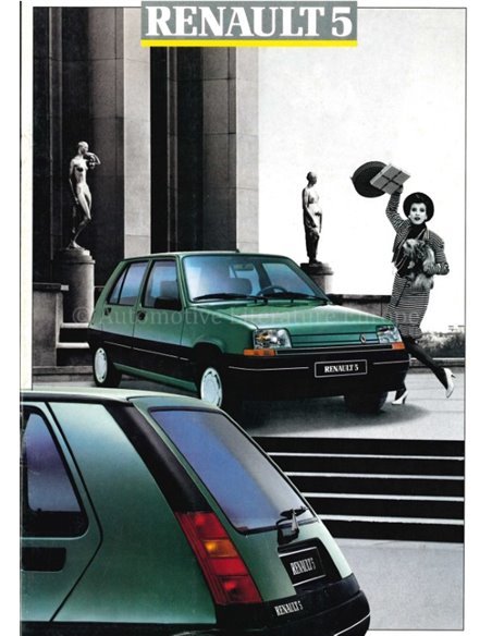 1987 RENAULT 5 BROCHURE ZWEEDS