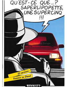 1986 RENAULT 5 BROCHURE FRANS