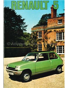 1975 RENAULT 5 BROCHURE ENGELS