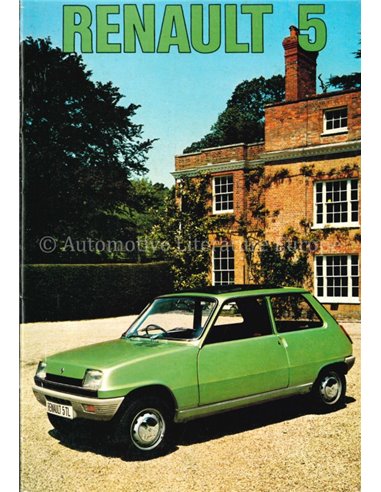 1975 RENAULT 5 BROCHURE ENGLISH