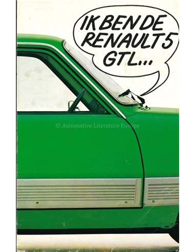 1986 RENAULT 5 BROCHURE DUTCH