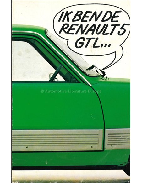 1986 RENAULT 5 BROCHURE NEDERLANDS