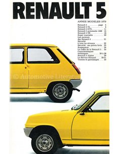 1979 RENAULT 5 PROSPEKT FRANZÖSISCH