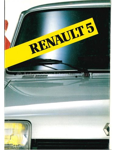 1983 RENAULT 5 BROCHURE FRANCE