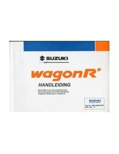 2002 SUZUKI WAGON R+ INSTRUCTIEBOEKJE NEDERLANDS