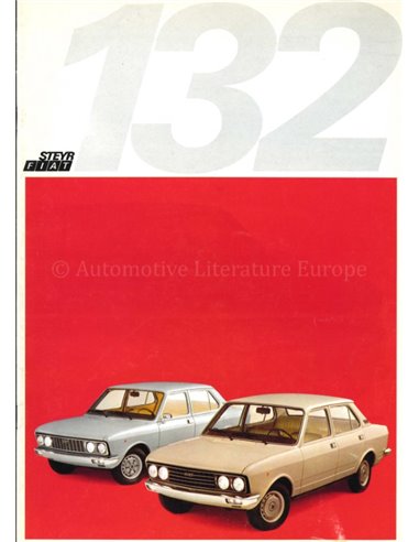 1972 FIAT 132 BROCHURE NEDERLANDS