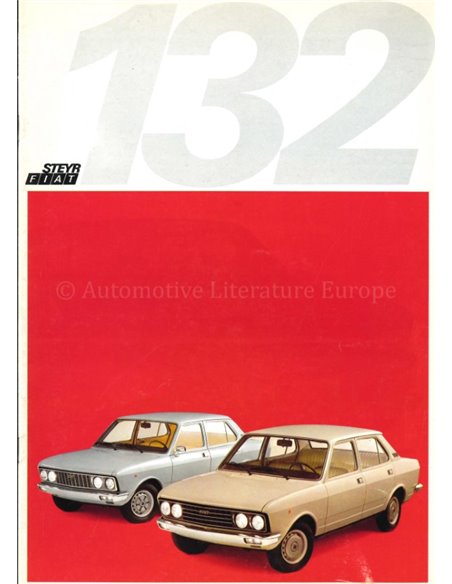 1972 FIAT 132 BROCHURE NEDERLANDS