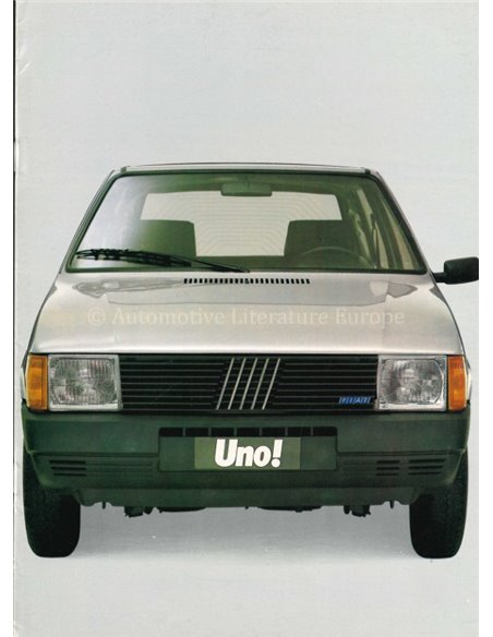1984 FIAT UNO BROCHURE ENGLISH