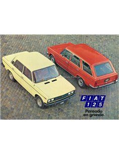 1962 FIAT 125 PENSADO EN GRANDE  BROCHURE SPAANS