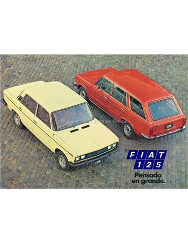 1962 FIAT 125 PENSADO EN GRANDE  BROCHURE SPAANS