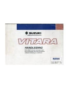 1995 SUZUKI VITARA INSTRUCTIEBOEKJE NEDERLANDS