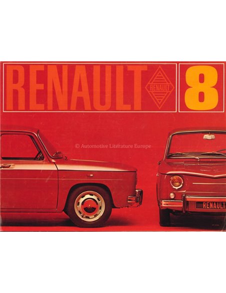 1969 RENAULT 8 BROCHURE DUTCH