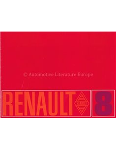1968 RENAULT 8 BROCHURE NIEDERLÄNDISCH