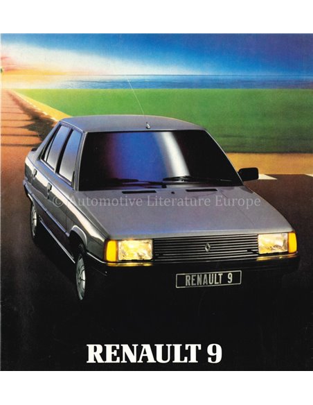 1982 RENAULT 9 BROCHURE NEDERLANDS