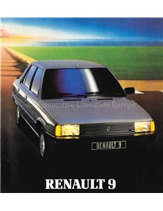 1982 RENAULT 9 BROCHURE FRANZÖSISCH