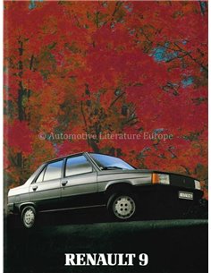 1984 RENAULT 9 BROCHURE NIEDERLÄNDISCH