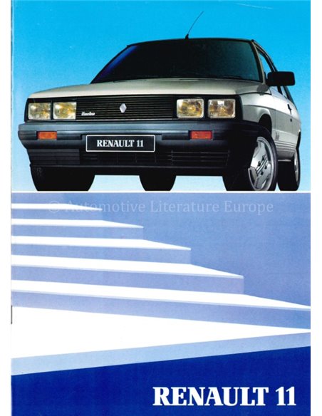 1985 RENAULT 11 BROCHURE NIEDERLÄNDISCH
