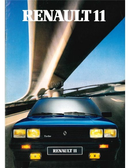 1986 RENAULT 11 BROCHURE DUTCH