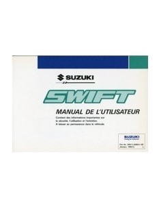 1992 SUZUKI SWIFT INSTRUCTIEBOEKJE FRANS