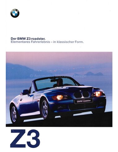 1997 BMW Z3 ROADSTER BROCHURE GERMAN