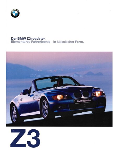 1997 BMW Z3 ROADSTER BROCHURE DUITS