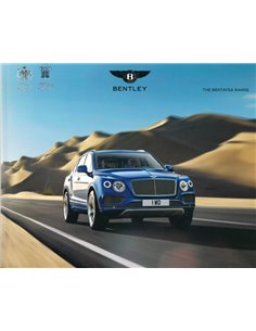 2016 BENTLEY BENTAYGA HARDBACK BROCHURE ENGLISH