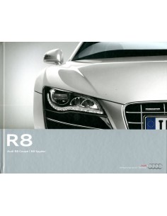 2011 AUDI R8 HARDCOVER BROCHURE GERMAN
