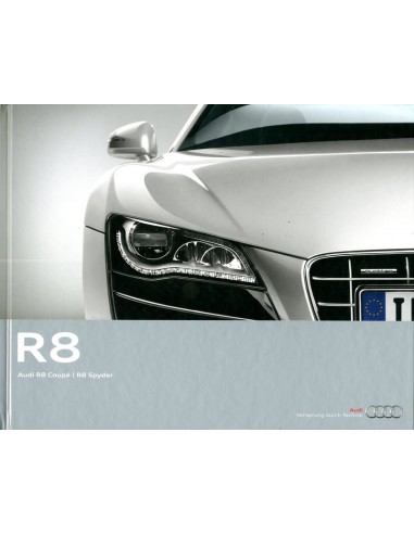 2011 AUDI R8 HARDCOVER BROCHURE GERMAN
