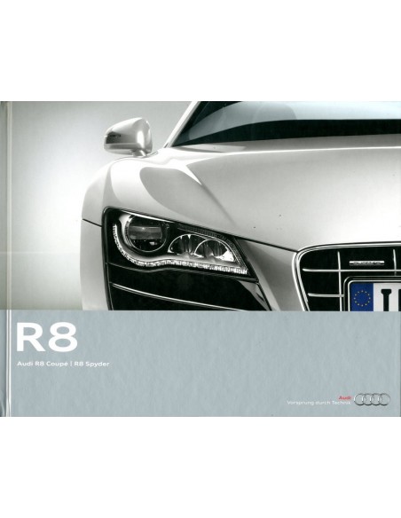 2011 AUDI R8 HARDBACK BROCHURE DUITS