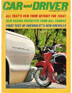 1963 CAR AND DRIVER MAGAZINE NOVEMBER ENGELS
