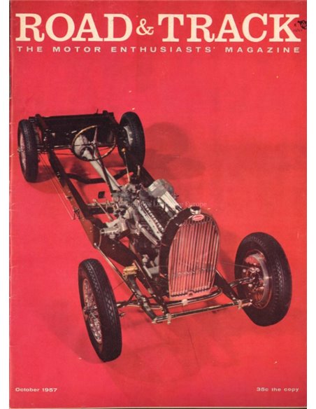 1957 ROAD AND TRACK MAGAZINE OKTOBER ENGLISCH