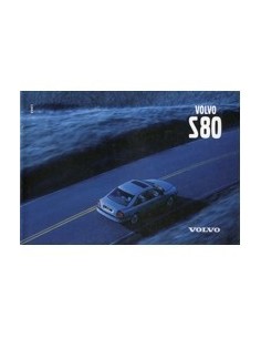 1999 VOLVO S80 INSTRUCTIEBOEKJE ENGELS