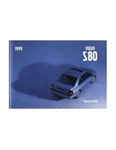 2001 VOLVO S80 INSTRUCTIEBOEKJE ENGELS