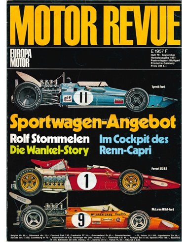 1969 MOTOR REVUE MAGAZINE 4 DUITS