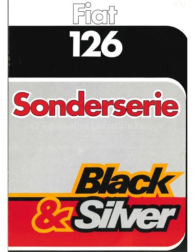 1979 FIAT 126 BROCHURE GERMAN