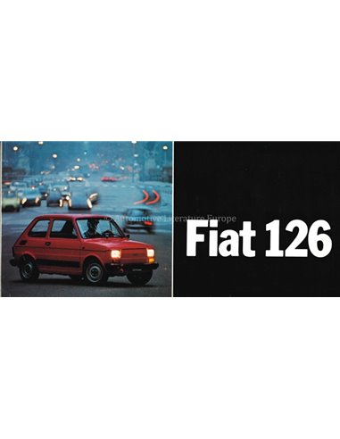 1979 FIAT 126 BROCHURE FRENCH