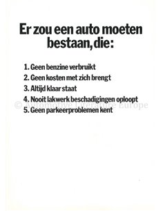 1976 FIAT 126 BROCHURE NEDERLANDS