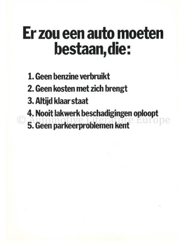 1976 FIAT 126 PROSPEKT NIEDERLÄNDISCH