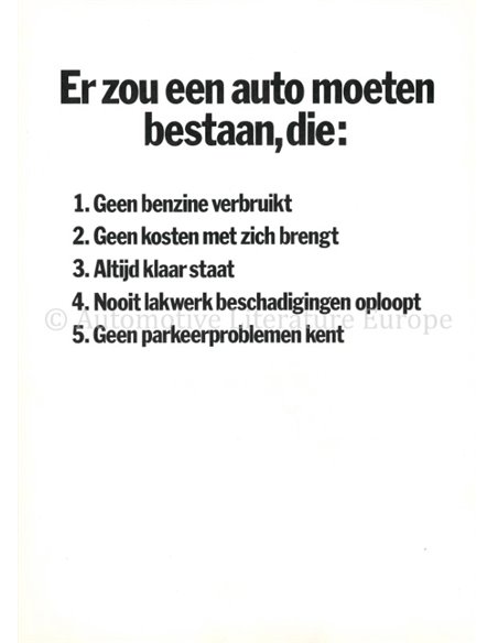 1976 FIAT 126 PROSPEKT NIEDERLÄNDISCH