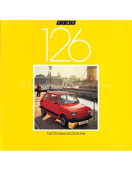 1981 FIAT 126 BROCHURE ENGLISH